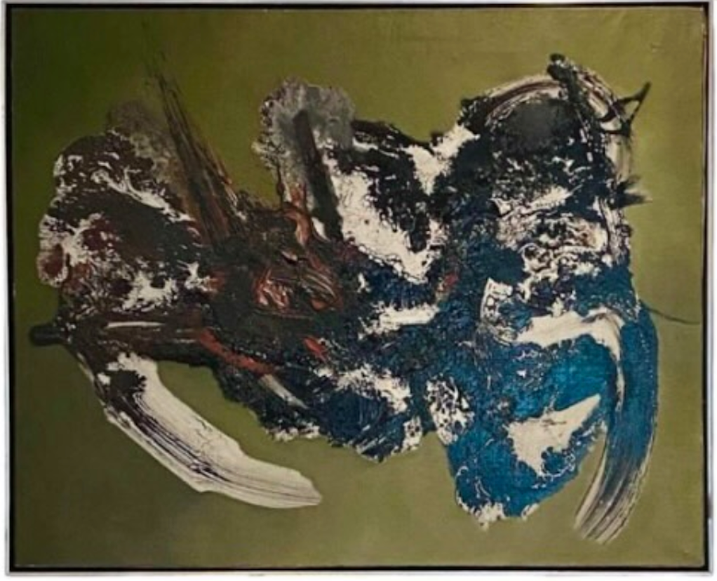 Art: Vintage Abstract Oil Painting