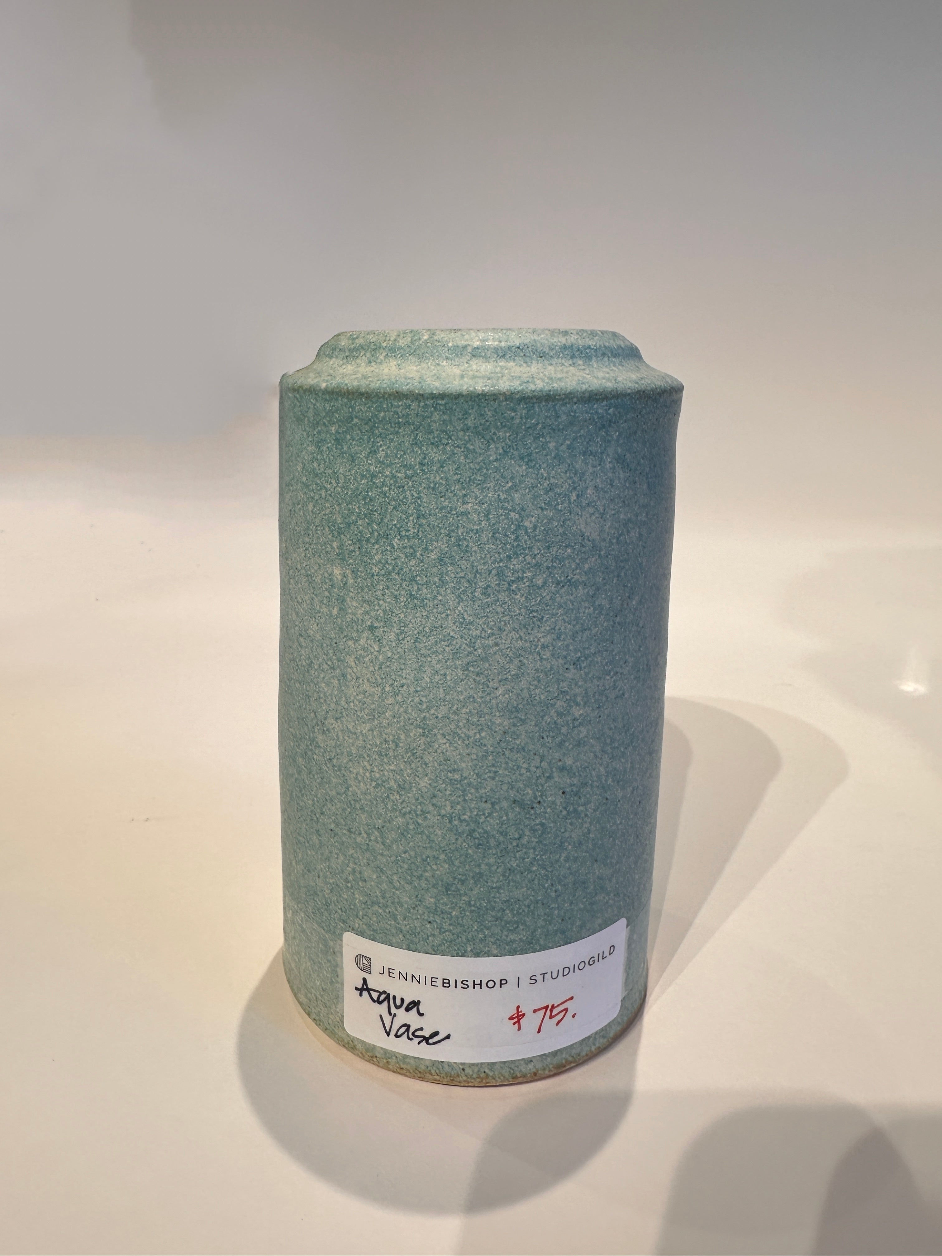 Vase: Pale Green Ceramic [Flow Modern]