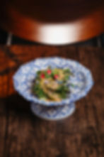 Basil Minced Pork on Charred Eggplant