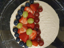 Baked Fruit cheesecake