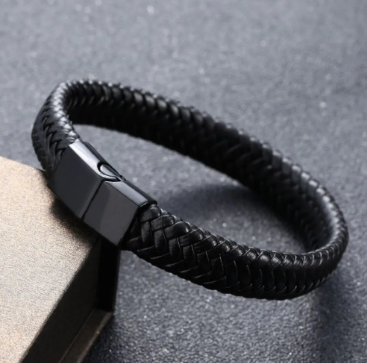 Miniatura: Pulsera cuero trenzada