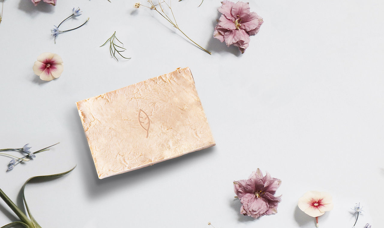 Natural Soap and Flowers