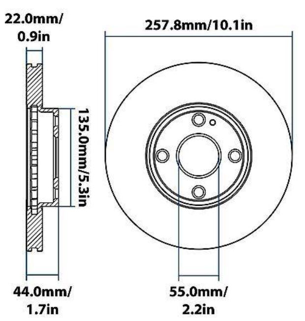 Thumbnail: YH548501  Carquest Premium Painted Brake Rotor