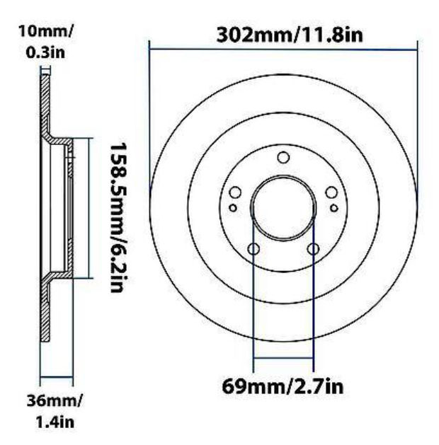 Thumbnail: YH479078P Carquest Premium Painted Brake Rotor