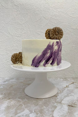 Ubeccino Cake