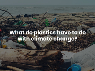 What do plastics have to do with climate change?