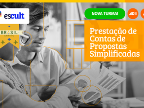 Escola Solano Trindade de Cultura e Economia Criativa (Escult) está com inscrições abertas para a segunda turma do Curso Livre em Prestação de Contas de Propostas Simplificadas. Gratuita e totalmente