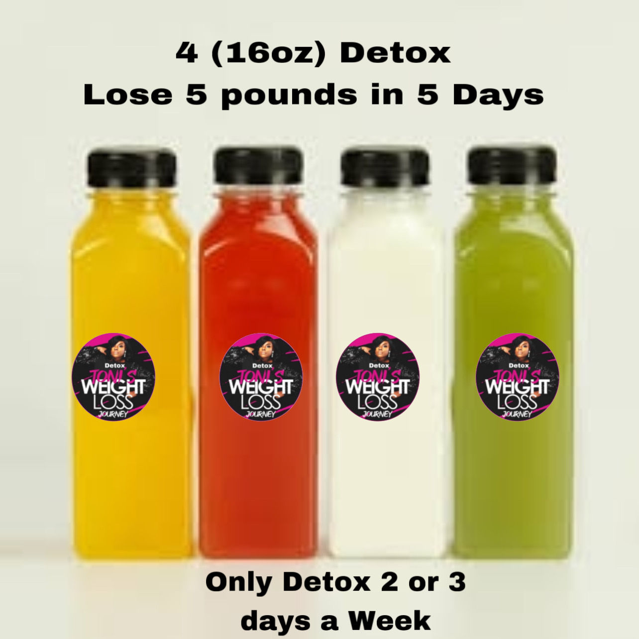 4(16oz) Detox Drinks