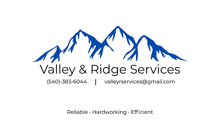 Valley & Ridge Services Business Card