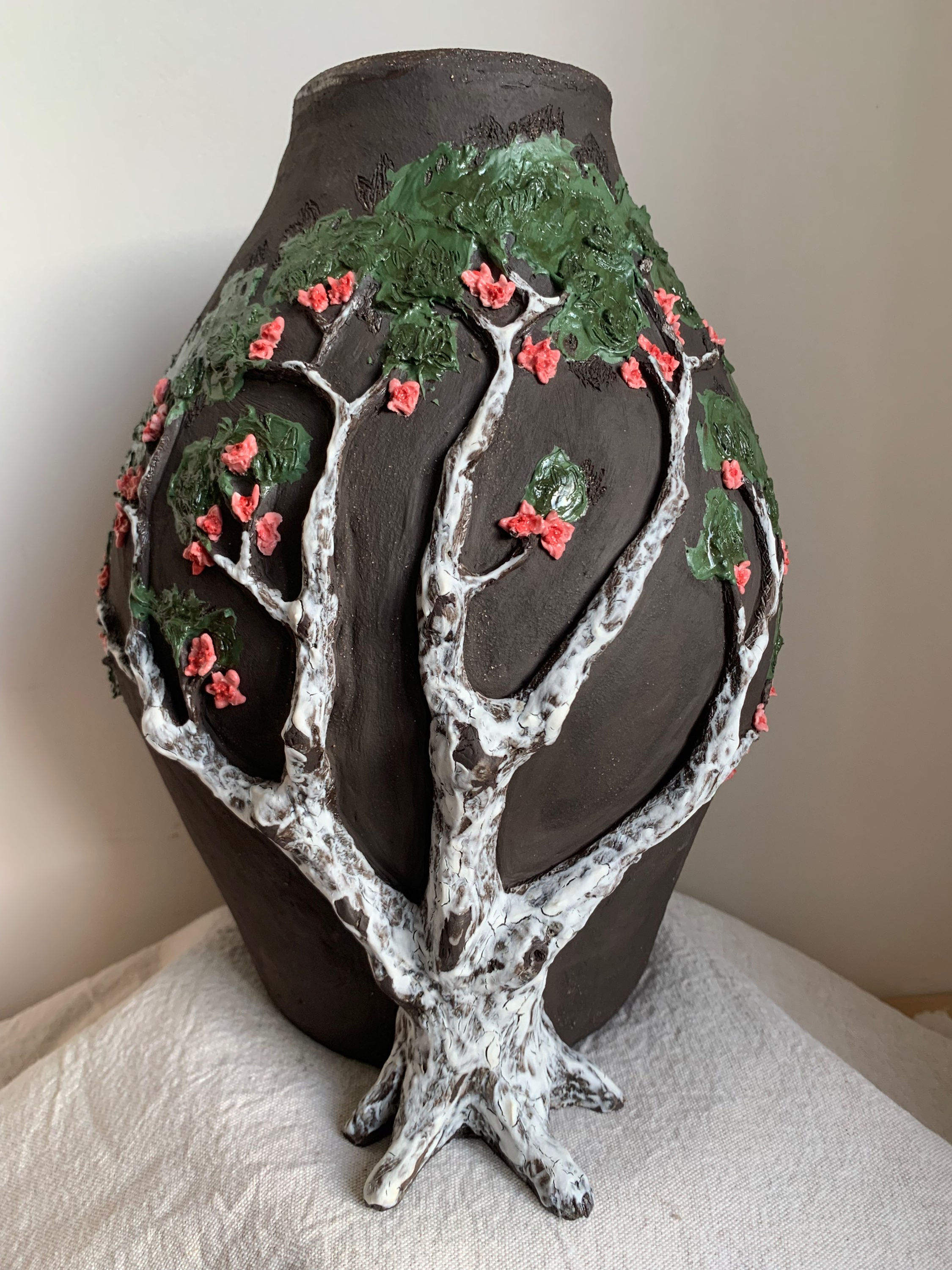 Grand vase arbre en fleurs