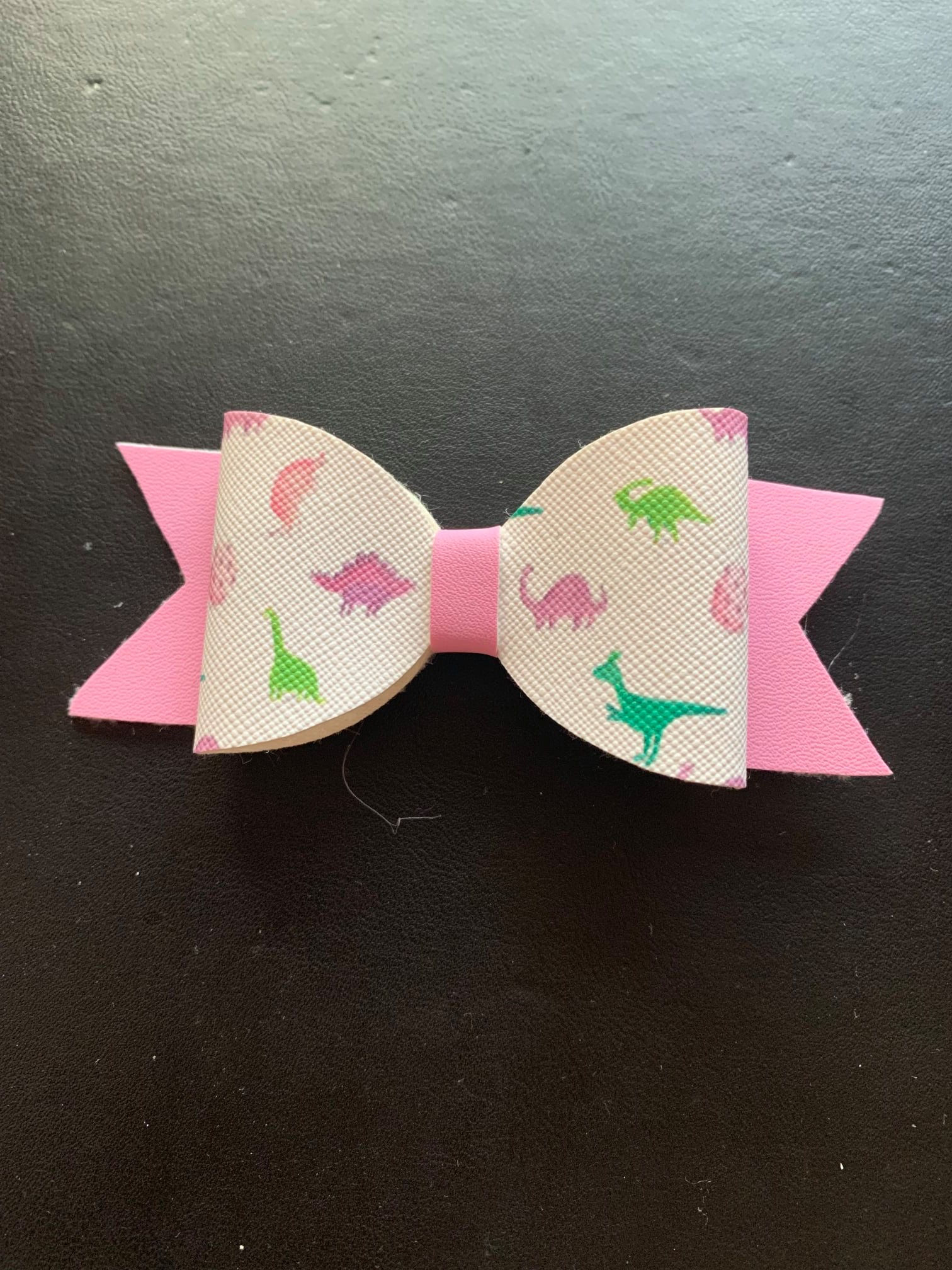 Dino Print Bow