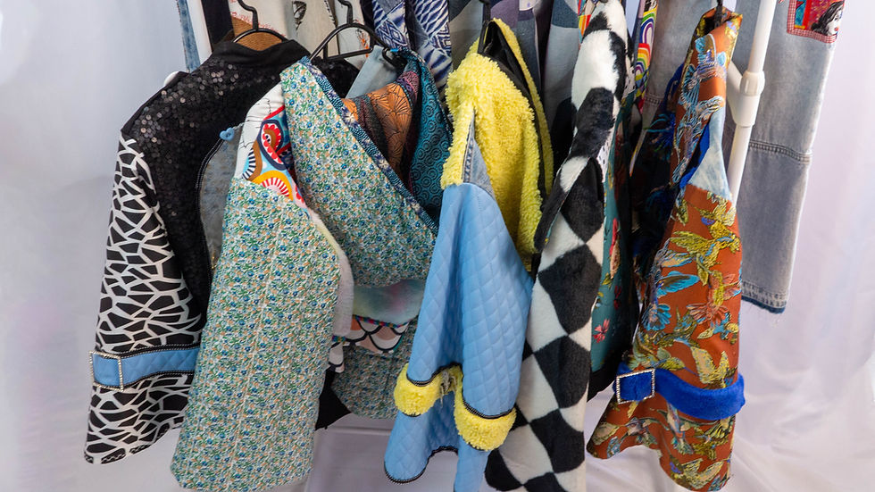 A collection of creatively modified fashion