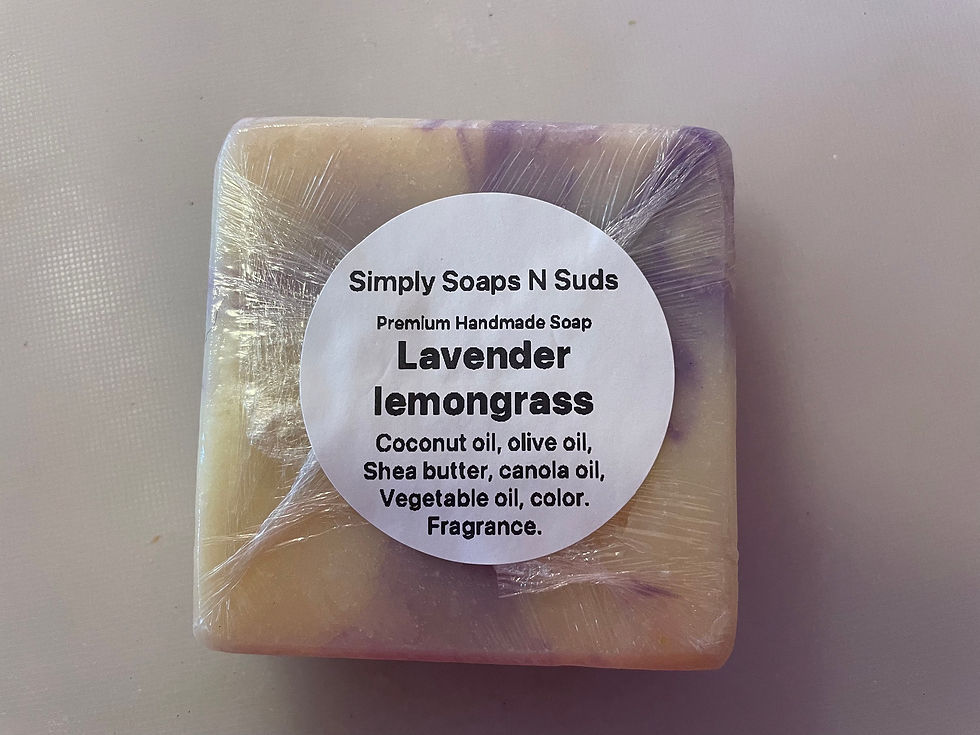 Thumbnail: Lavender Lemongrass bar soap (5oz).