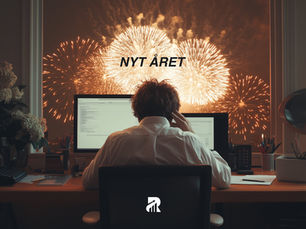 En oppgitt næringsdrivende som må bruke lang tid på regnskap på nytt år