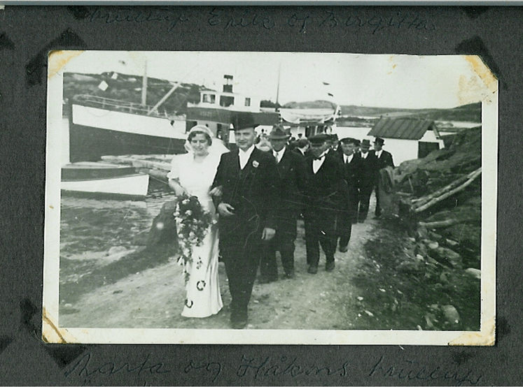 Bryllup på Sokn, Marta Sokn Håkon Frafjord 1937.jpeg