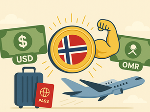 Norsk krone er sterk. Rimeligere reiser