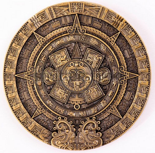 Maya Gold Plated Coin Mexico