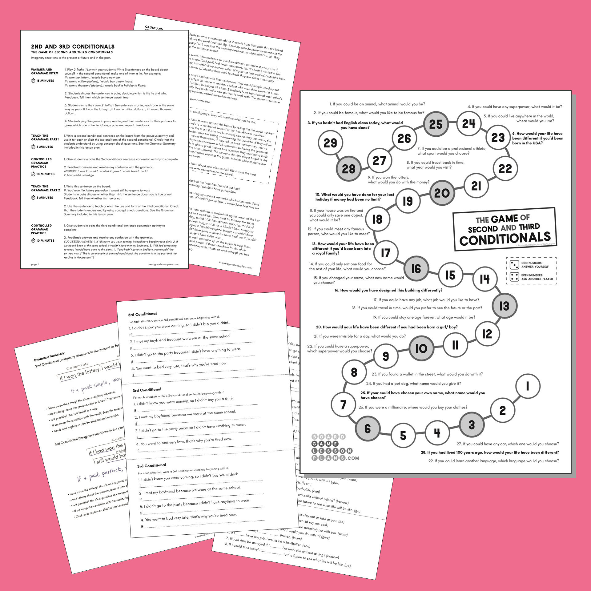 2nd and 3rd Conditionals - ESL Board Game and Lesson Plan Download