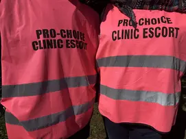 Pro-death clinic vests
