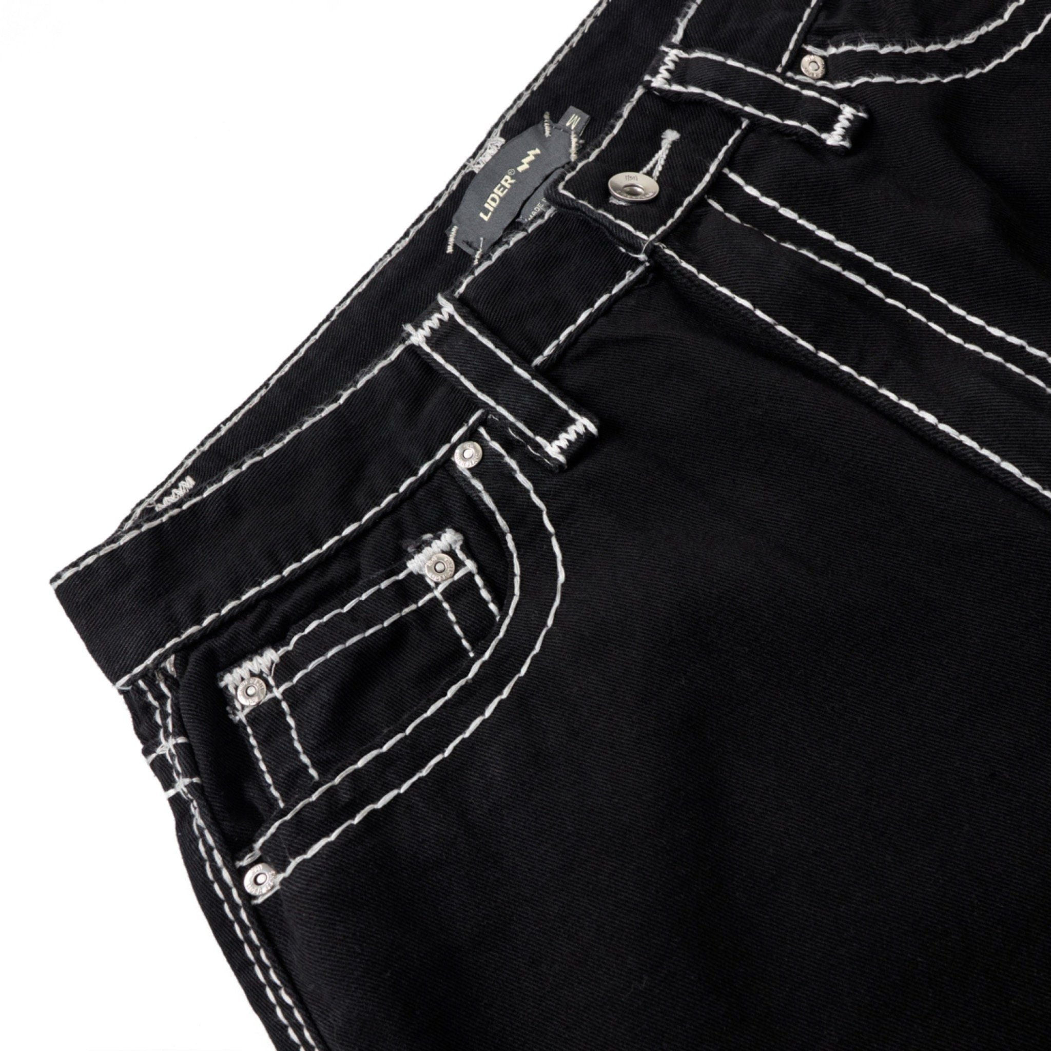 CARPENTER DENIM SHORTS