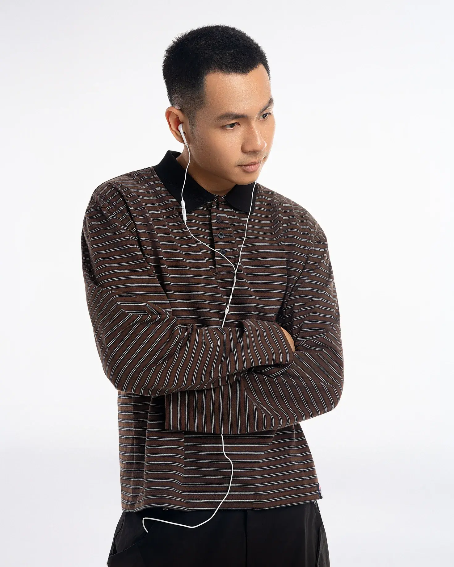 MILO STRIPED POLO TEE