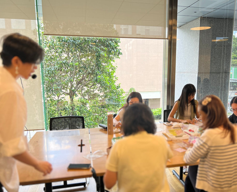 Corporate art workshop Singapore team bonding activity