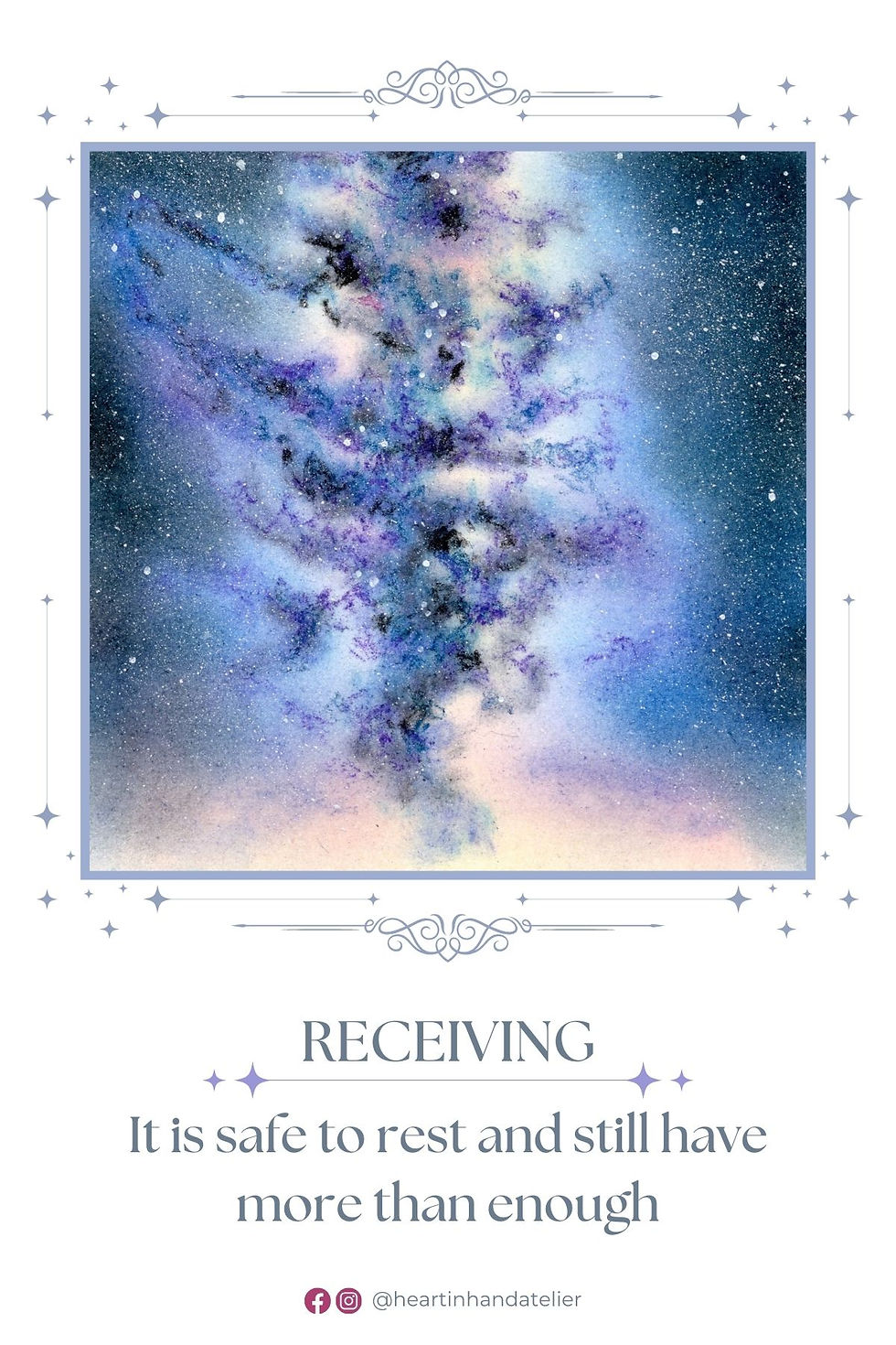 Thumbnail: Receiving Affirmation Art Postcards by Caihui featuring original affirmation artwork and journal prompts