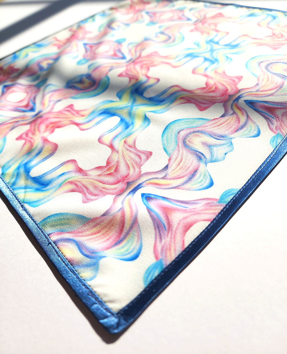 Thumbnail: Create Your Destiny Pocket Square - Wearable Mantra Art