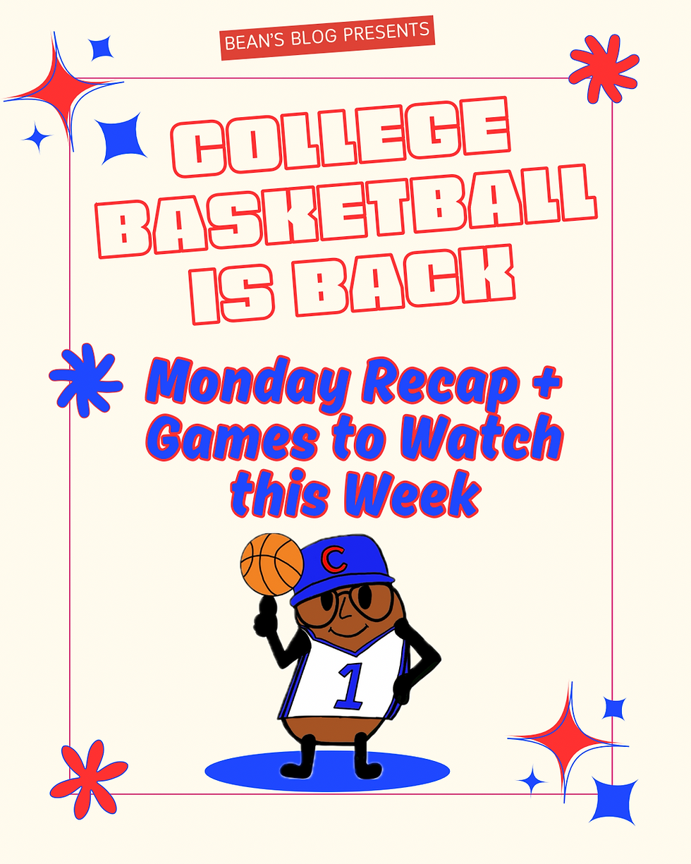 Games to Watch in CBB This Week - Quick Thoughts on Monday's Games (that I watched)