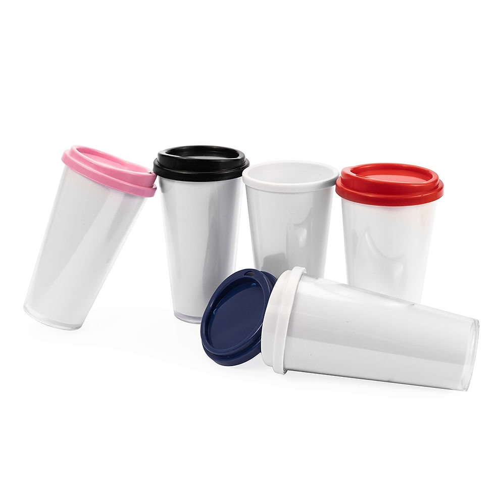 Copo Personalizado Plástico Duplo 400ml