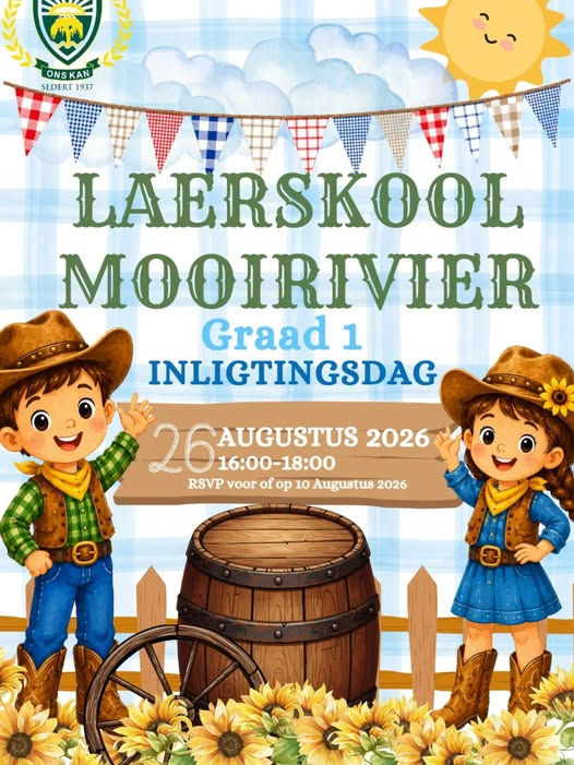 Laerskool Mooirivier Verwelkom Voornemende Graad 1-Leerders vir 2027