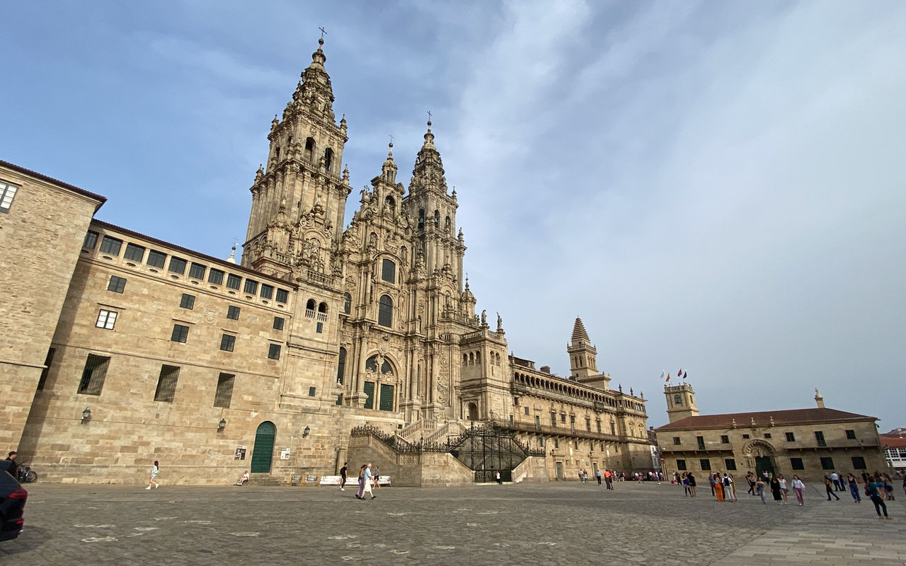 A Praça do Obradoiro e a Catedral de Santiago de Compostela
