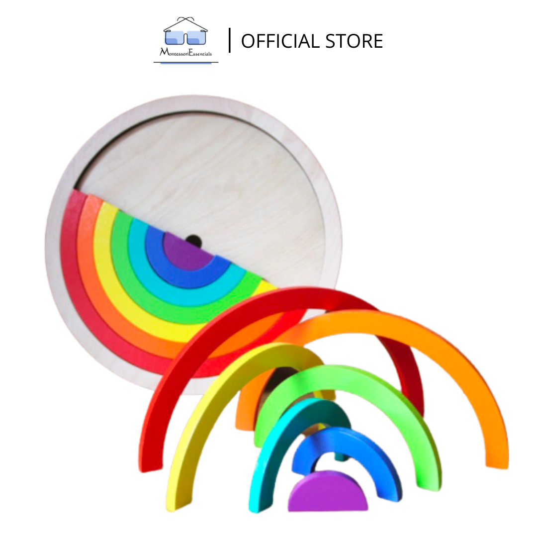 Wooden Circle Rainbow Puzzle