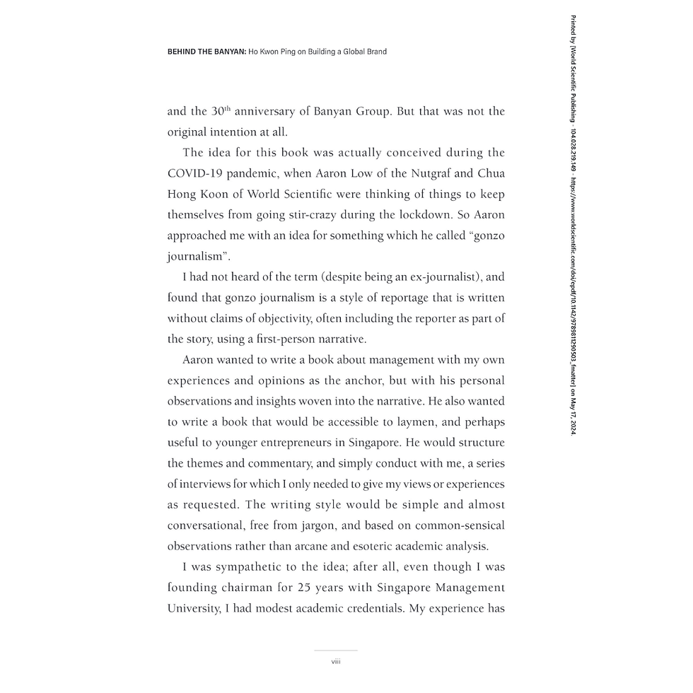 Thumbnail: WS Behind the Banyan Ho Kwon Ping on Building a Global Brand Business Book