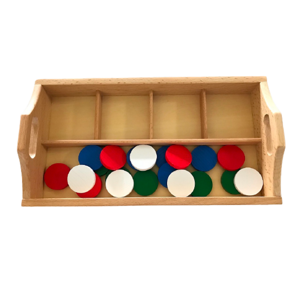 Thumbnail: Montessori 4-Compartment Sorting Tray