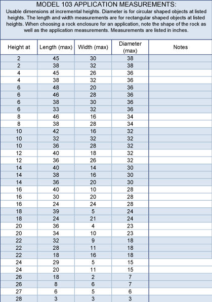 Thumbnail: Rock Cover Model 104 (60"L × 48"W × 41"H)