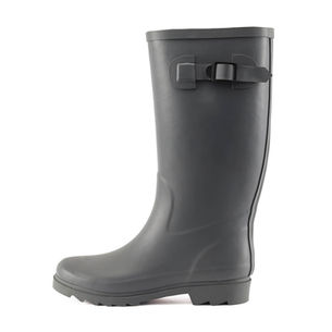 Grey Buckle Rubber Wellies