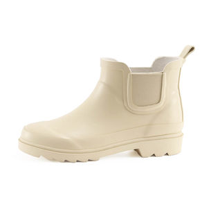 Beige Ankle Rubber Wellies