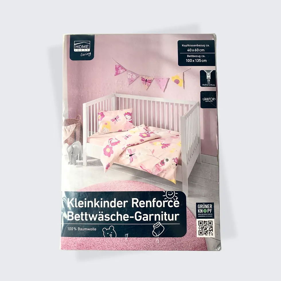 Miniaturbild: Kleinkind Bettwäsche Garnitur aus 100% Baumwolle Renforcé, Baby Bettwäsche Set