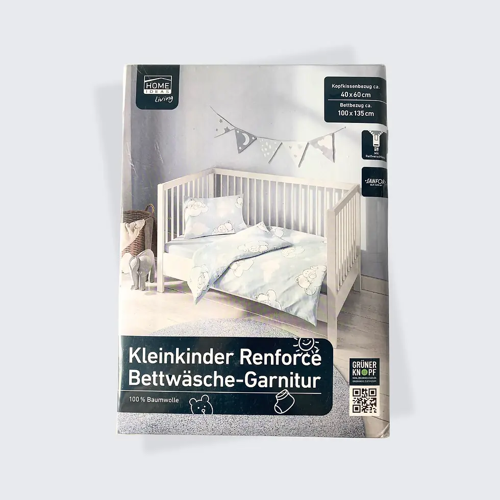 Miniaturbild: Kleinkind Bettwäsche Garnitur aus 100% Baumwolle Renforcé, Baby Bettwäsche Set