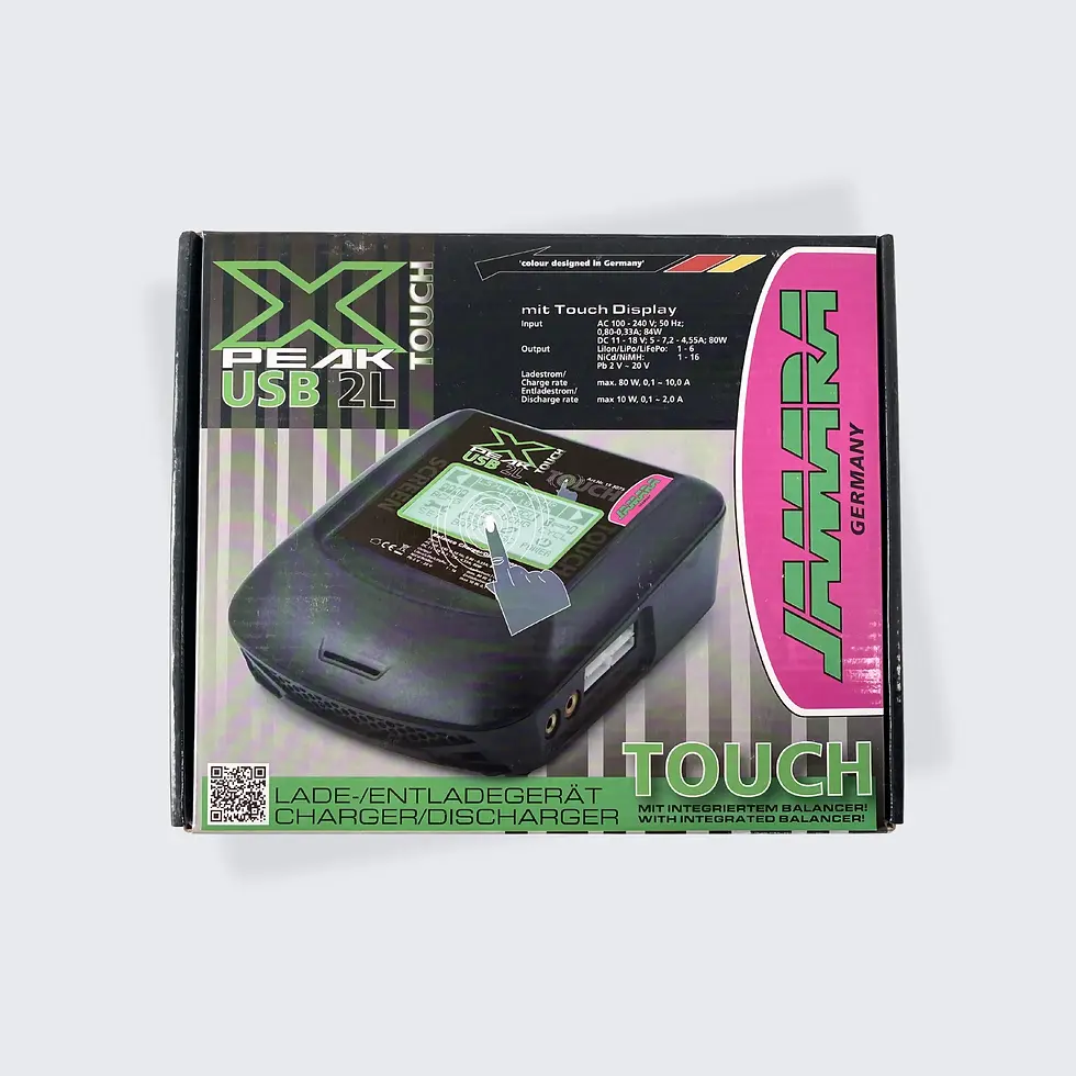 Jamara X Peak USB 2L Touch Ladegerät RC Akku Ladegerät mit Display
