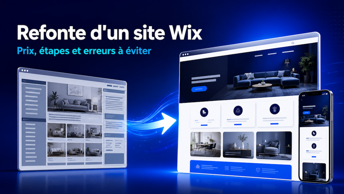 Refonte d’un site Wix : transformation d’un ancien site en site moderne et responsive