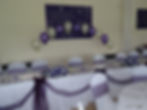 Cadbury purple & ivory balloon arch