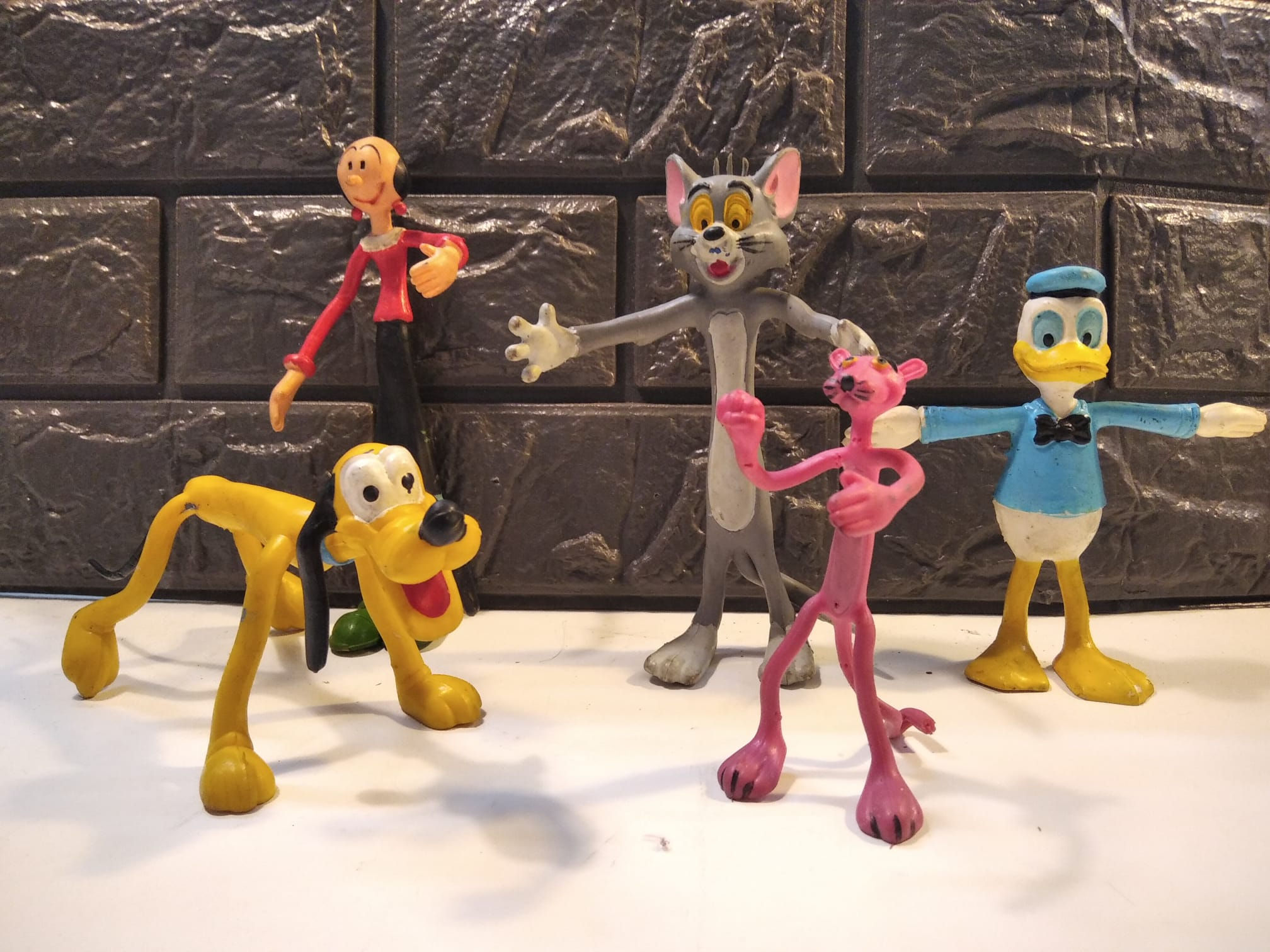 Giocattolo Vintage Figure in Gomma Flexy Vari Personaggi a Scelta