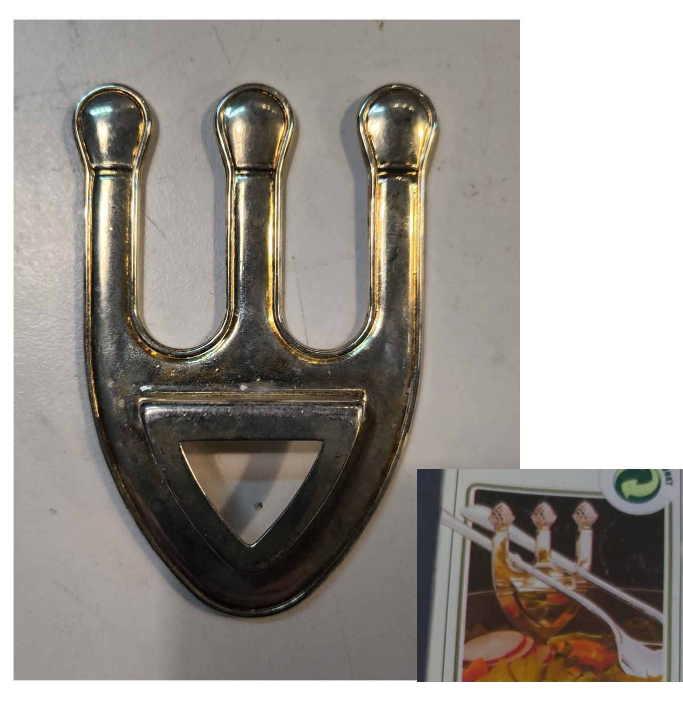 Reggi Posate da Insalatiera Corona in Silver Vintage