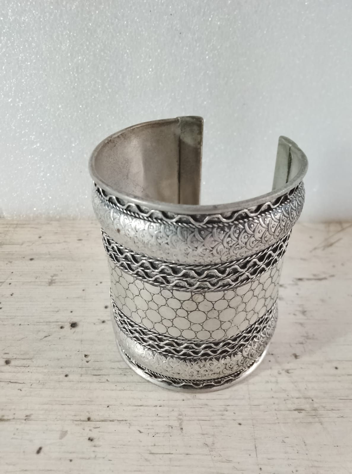 Bracciale Polsiera in Argentone Inglese