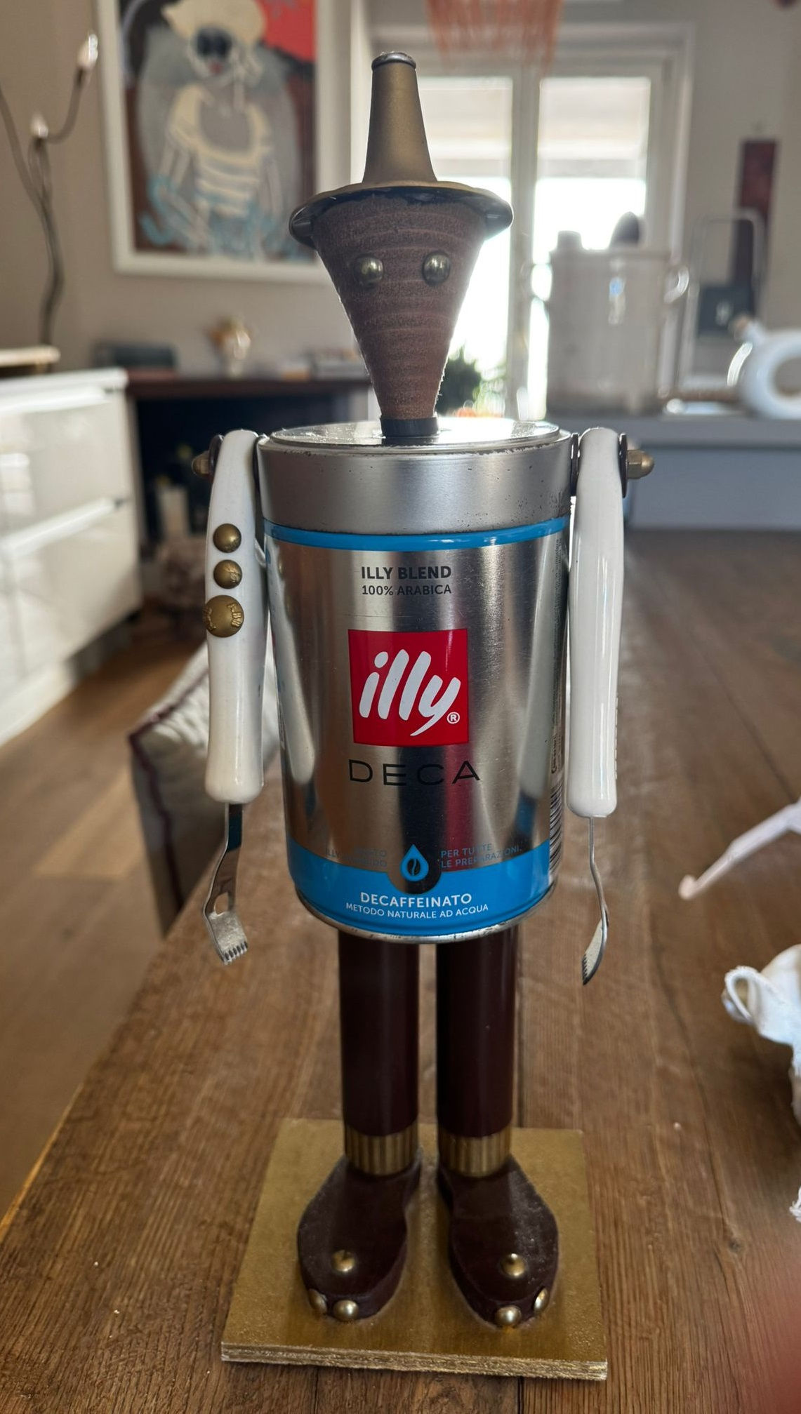 Scultura Robot in Latta Artigianato di Riciclo e Riuso Dm 2018 [-34]