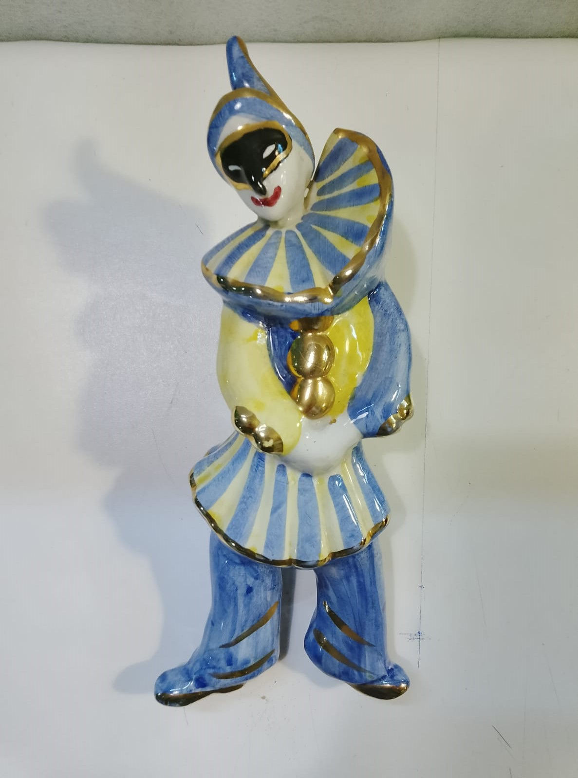 Scultura Decorazione da Parete PAGLIACCIO in Ceramica Città di Castello