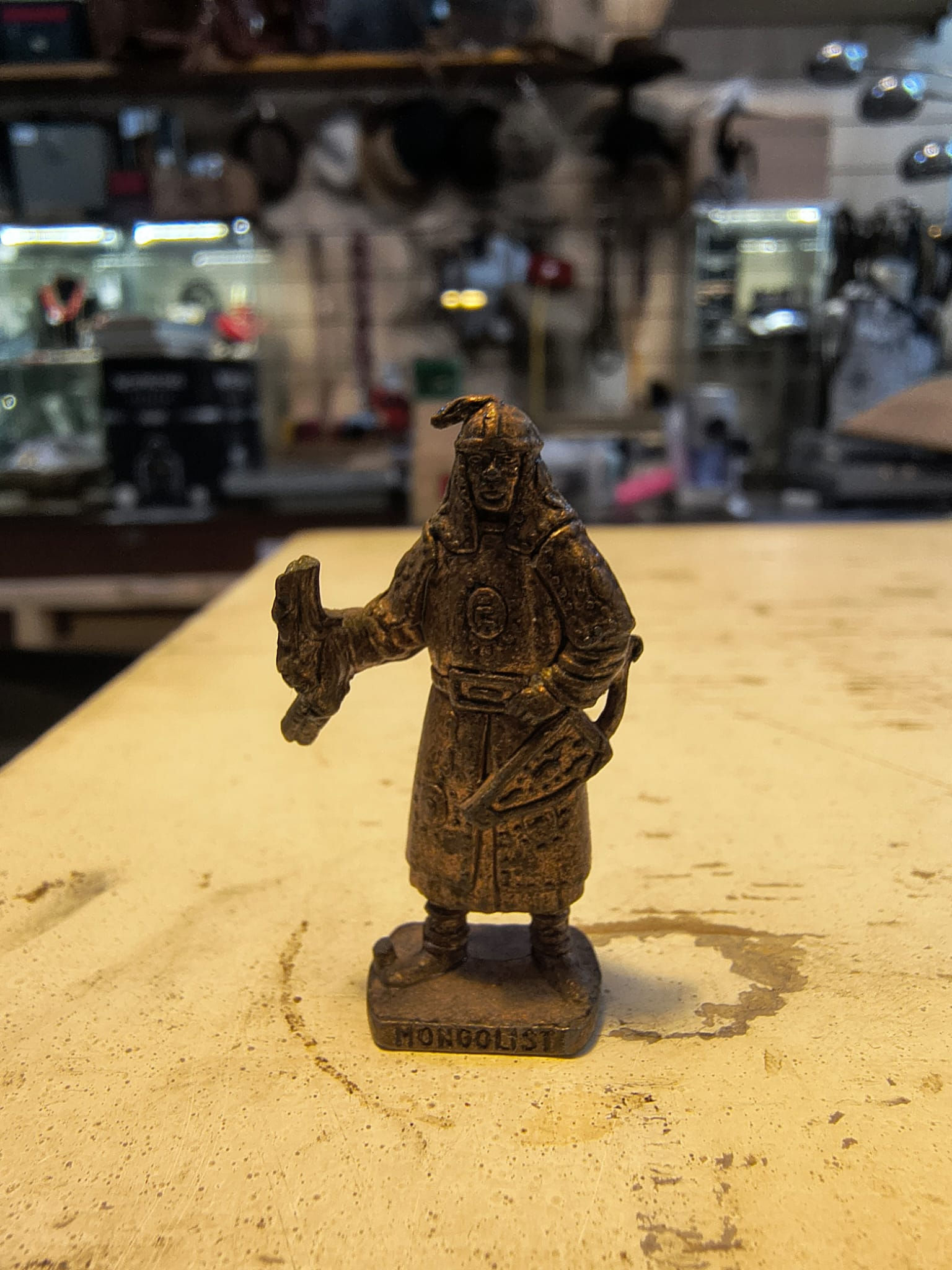 Soldatino in Metallo Sorpresina Ovetto Kinder Anni '90 MONGOLO