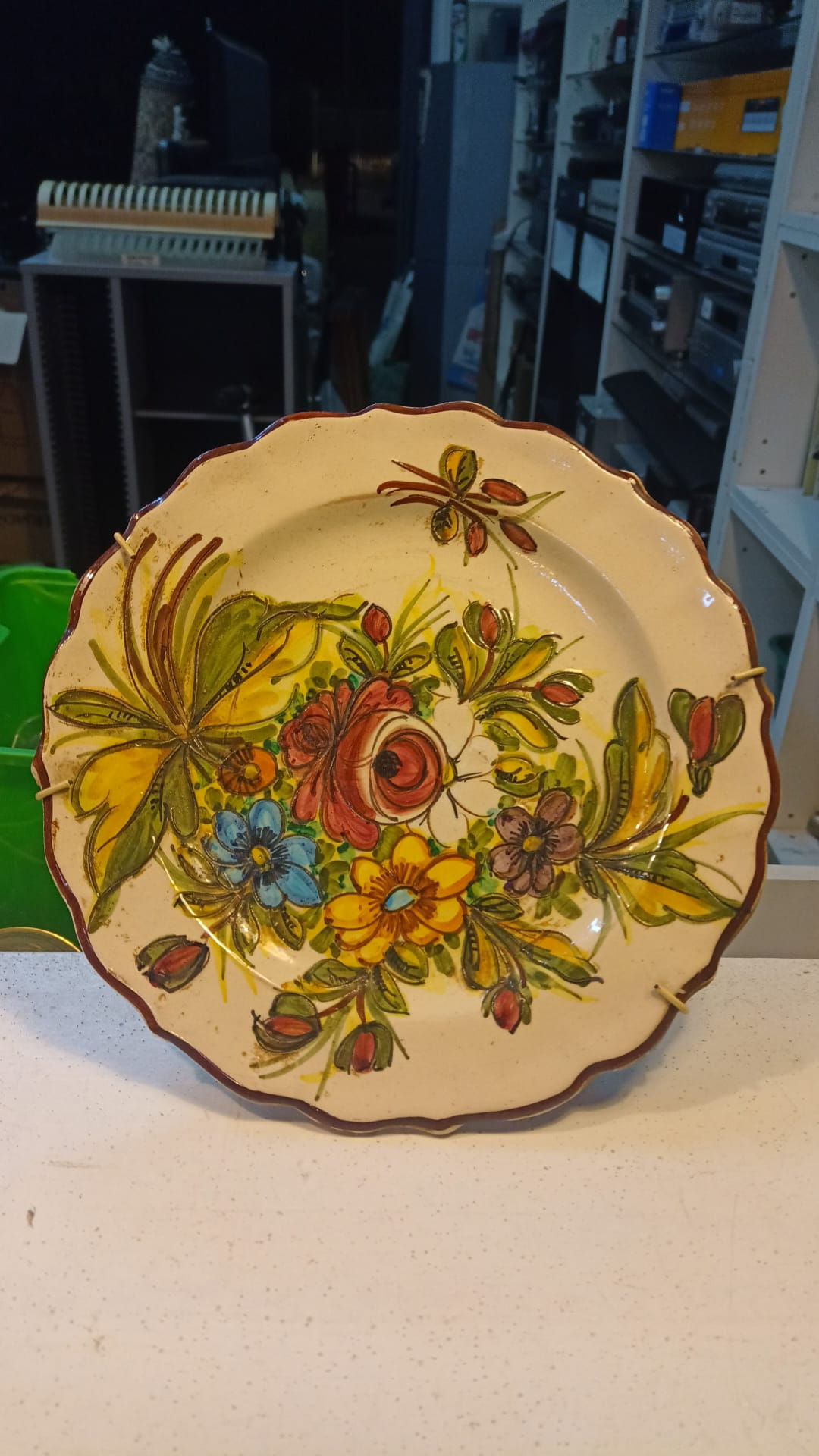 Piatto Decorativo in Ceramica di CASTELLI Fioracci Tipici